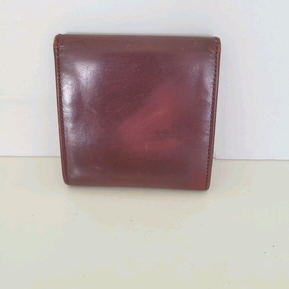 Cartier Mini Coin Case Holder Wallet Patent Leather Small Red Burgundy Bordeaux - Picture 2 of 10